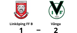 Vånga vann trots bra andra halvlek av Linköping FF B