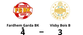 Häftig vändning av Fardhem Garda BK B hemma mot Visby Bois B