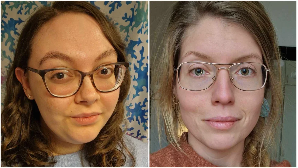 Alexandra Stenius (till vänster) var snabb på att rycka ut när Madeleine Malmborg (till höger) behövde hjälp.