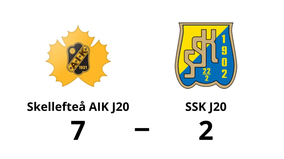 Skellefteå AIK J20 vann mot SSK J20