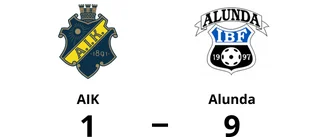 Storseger för Alunda borta mot AIK