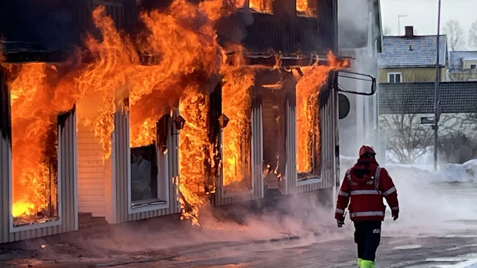 Brand i Skelleftehamn