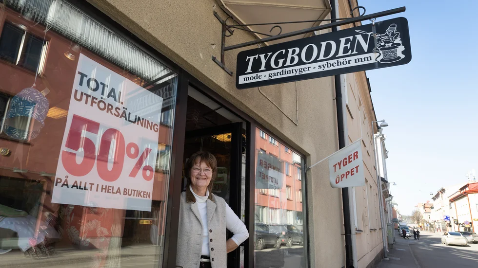 Vesma Henriksson startade Tygboden. Under året kommer den att avvecklas, och butiken stänga.