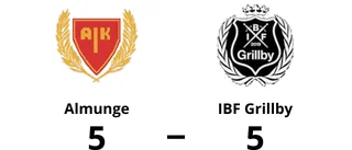 Stark insats när IBF Grillby tog poäng borta mot Almunge
