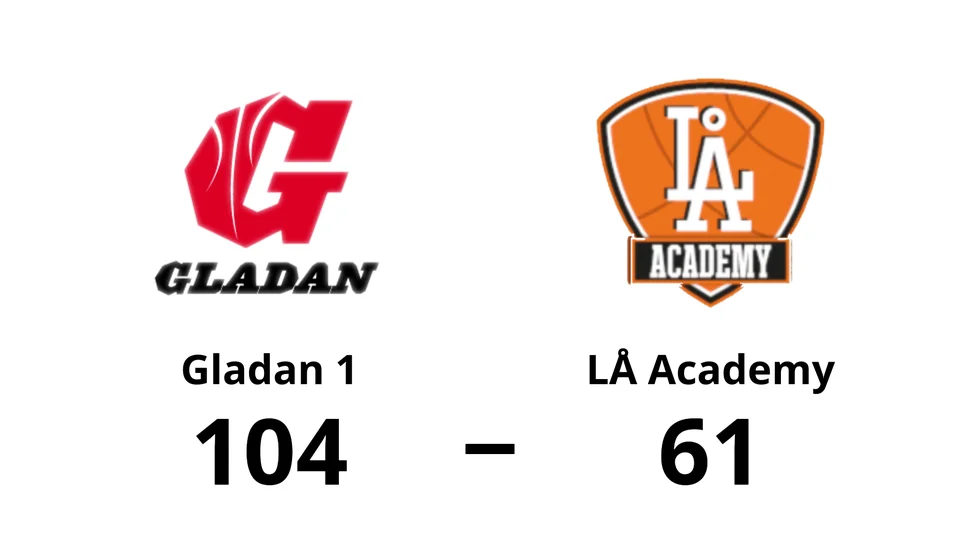 Gladan 1 vann mot LÅ Academy