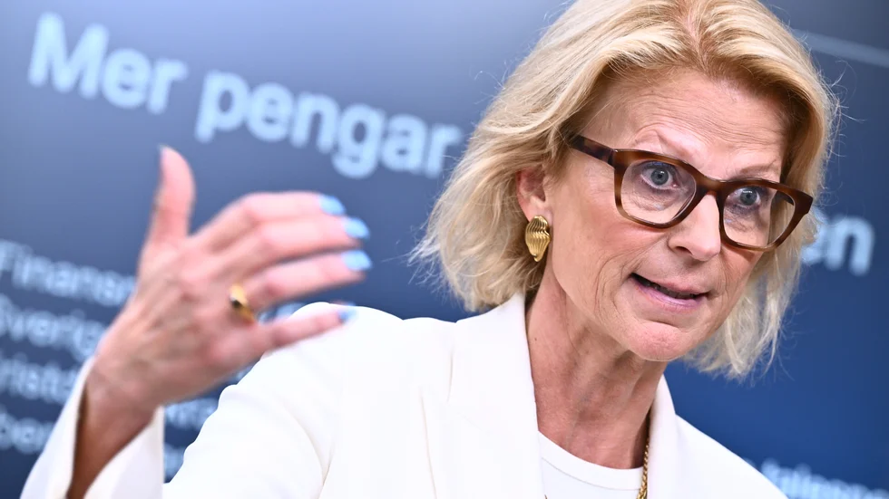Finansminister Elisabeth Svantesson (M). Arkivbild.