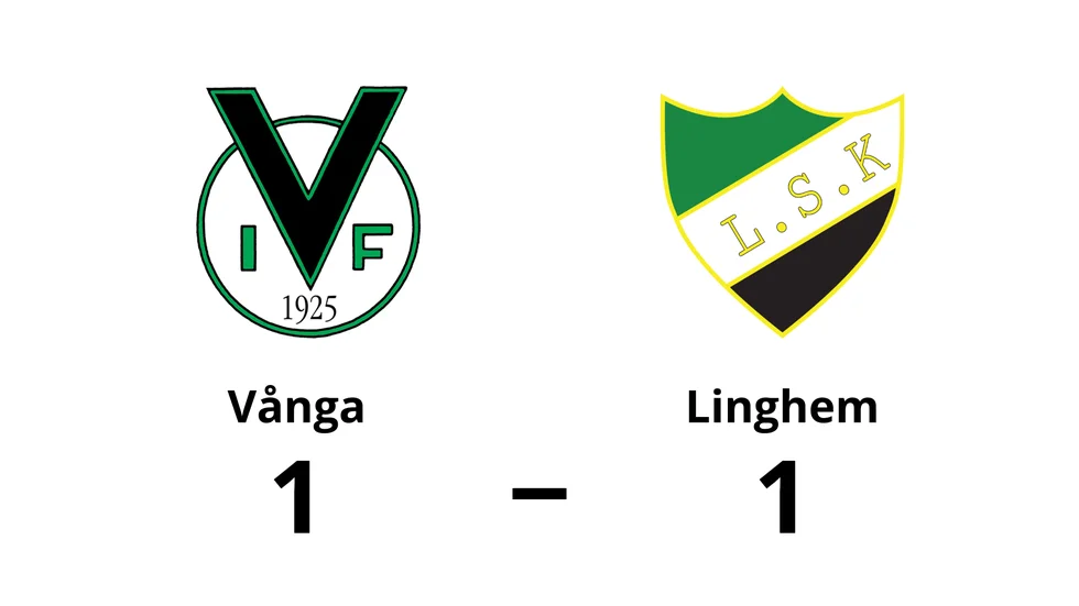 Vånga IF spelade lika mot Linghems SK