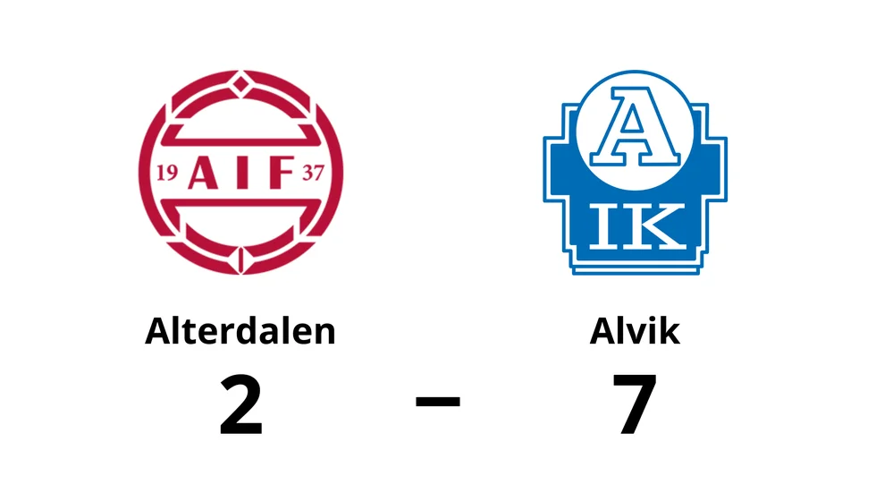 Alterdalens IF förlorade mot Alviks IK