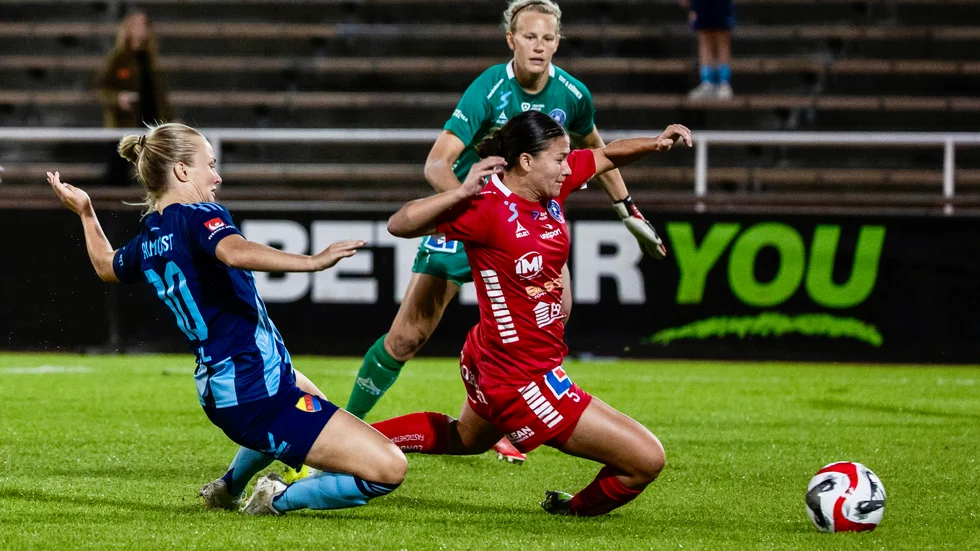 Angela Beard och LFC föll hårt borta mot Djurgården.