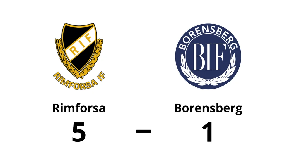Rimforsa vann mot Borensbergs IF