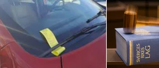Lappen på bilen fick mannen att se rött – skallade p-vakten