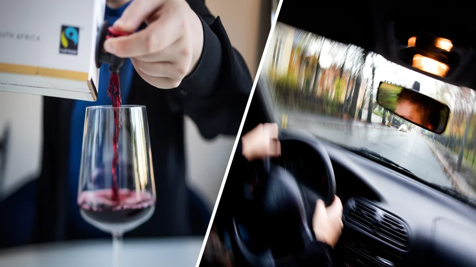 Innan kvinnan stoppades av polisen hade hon druckit ett par glas vin. Genrebilderna är tagna i ett annat sammanhang.
