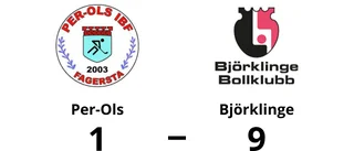 Björklinge utklassade Per-Ols – seger med 9-1