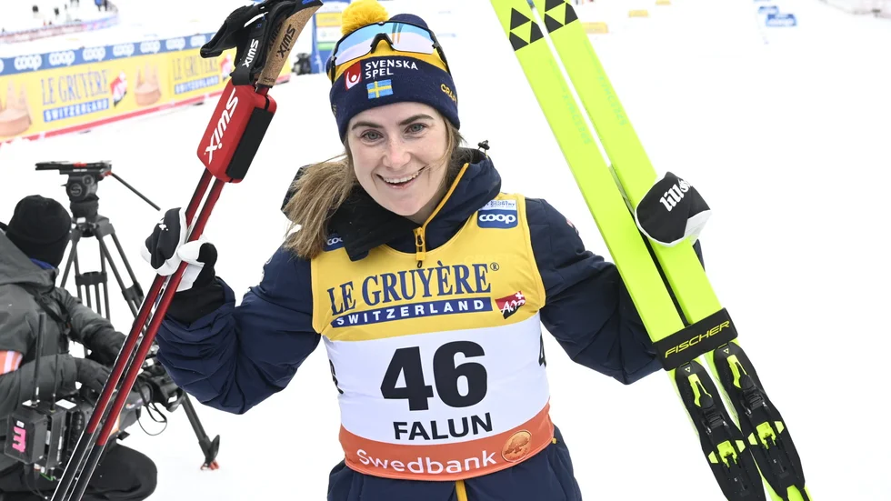 Ebba Andersson var bäst under 10 kilometer klassiskt i Falun.