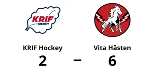 Vita Hästen vann toppmötet mot KRIF Hockey
