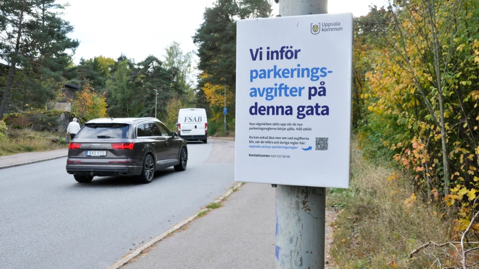 I Eriksberg var det gratis att parkera till och med 30 september.