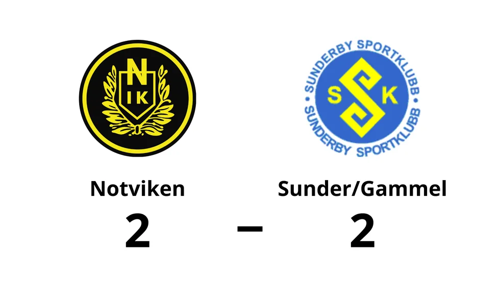 Notvikens IK spelade lika mot Sunderby SK/ Gammelstads IF