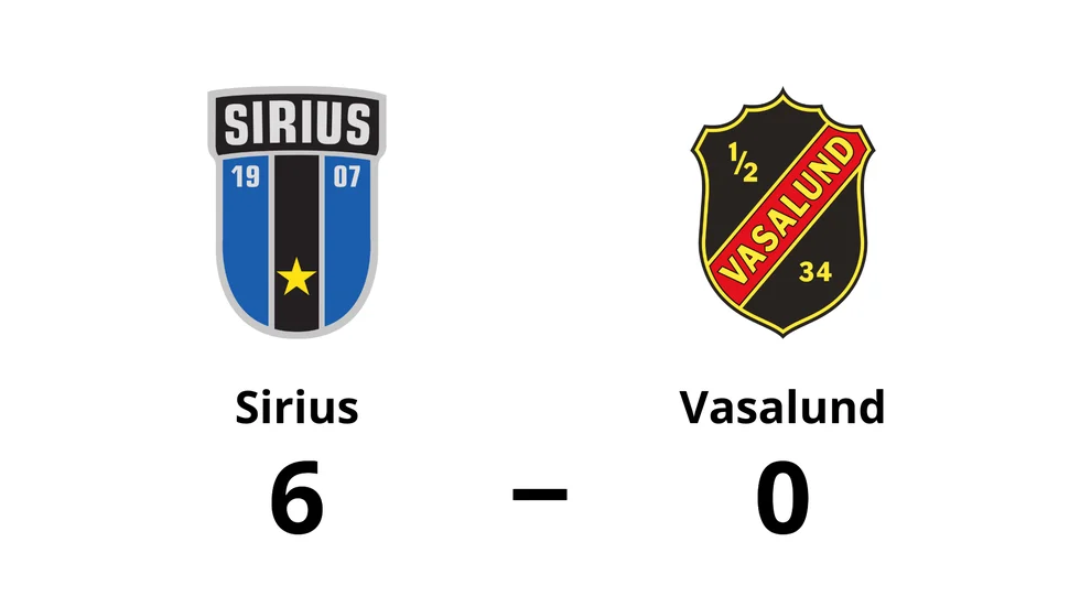 IK Sirius FK vann mot Vasalund