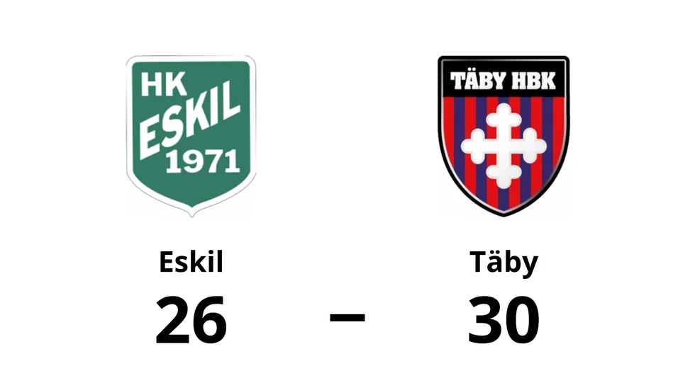 Eskil förlorade mot Täby HBK