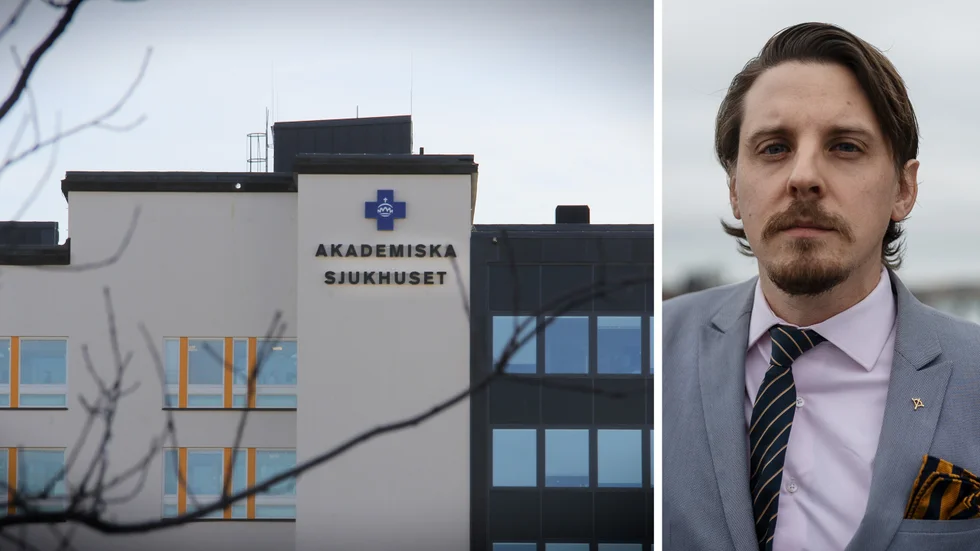 I stället för att lägga miljarder på spårvägsprojektet borde regionens politiska ledning fokusera på hur vi kan säkra tillräckliga resurser för framtida vård och omsorg, skriver SD-företrädarna. På bild: Jonathan Othén, regionråd (SD).