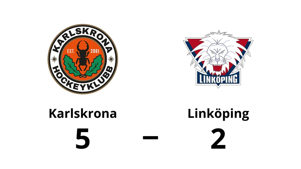 Karlskrona HK vann mot Linköpings HC - NB