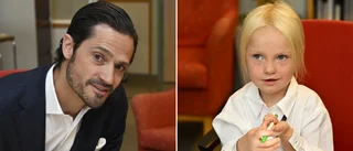 Emelinn, 5, fick träffa prinsen – efter alla operationerna