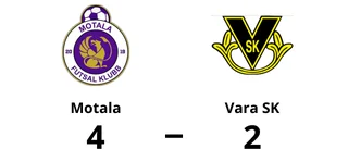 4-2-seger för Motala mot Vara SK
