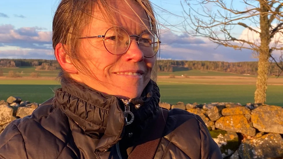Charlotta Medin besökte kyrkogården för att göra fint och tända ljus på sina släktingars gravar.