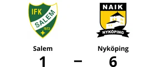 Klar seger för Nyköping mot Salem