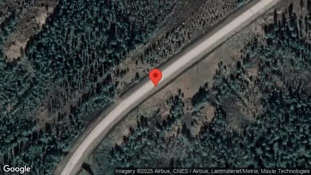 Stopp på grund av brinnande fordon på väg 865