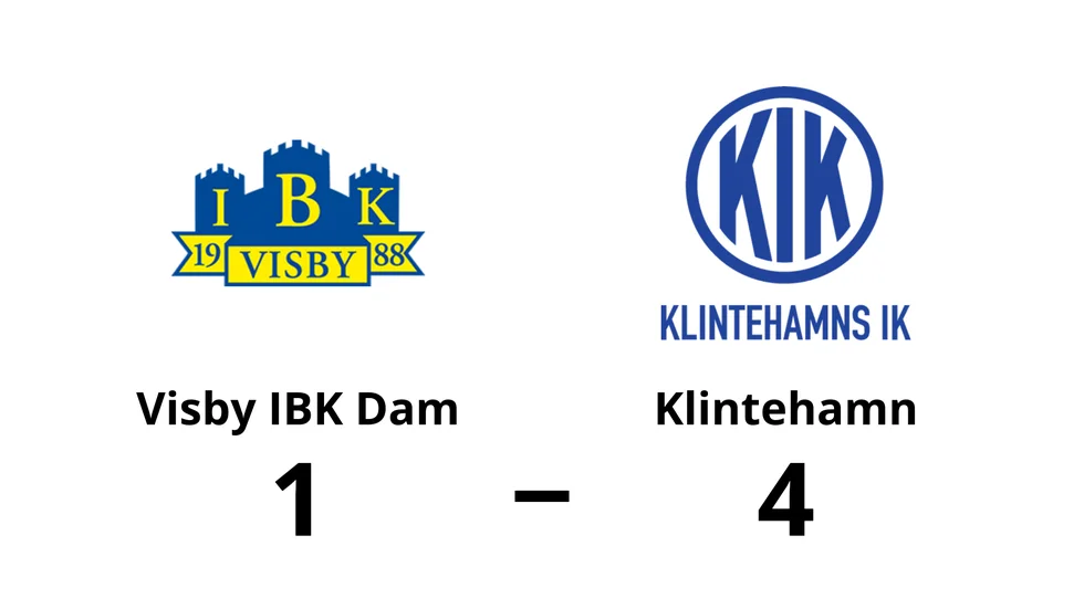 Visby IBK Dam förlorade mot Klintehamns IK