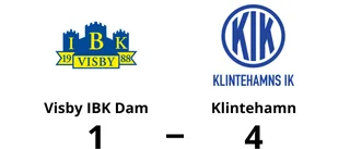 Tre poäng för Klintehamn borta mot Visby IBK Dam