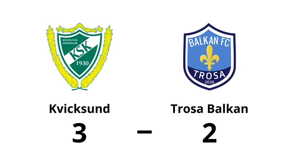 Kvicksunds SK vann mot Trosa Balkan FC