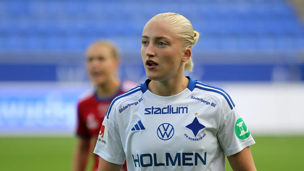 Förra året gjorde Wilma Leidhammar sju mål för IFK Norrköping. Nu är hon uttagen till U23-landslaget för den avslutande gruppspelsmatchen mot Norge.