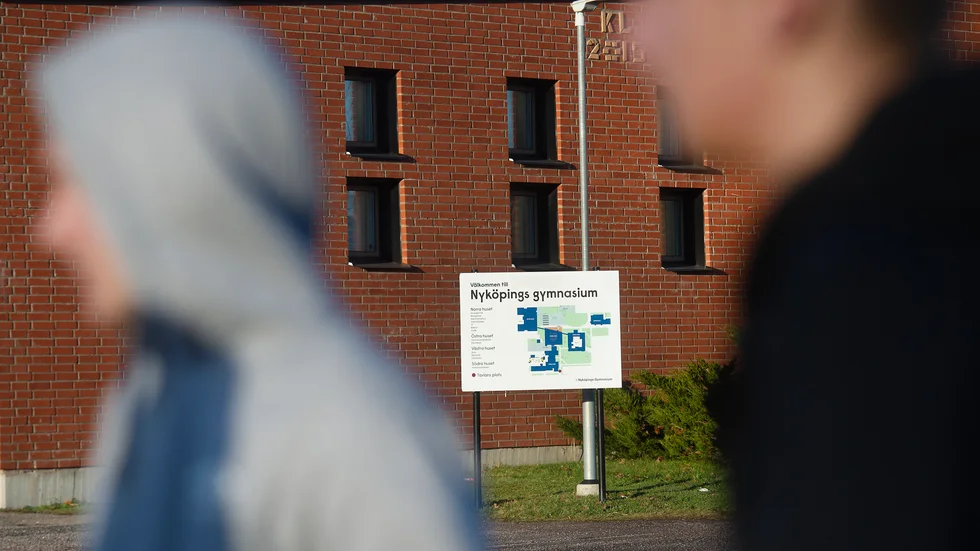 En incident inträffade på plåtslagareutbildningen på Gripenskolan i februari. Bilden är taget i ett annat sammanhang.