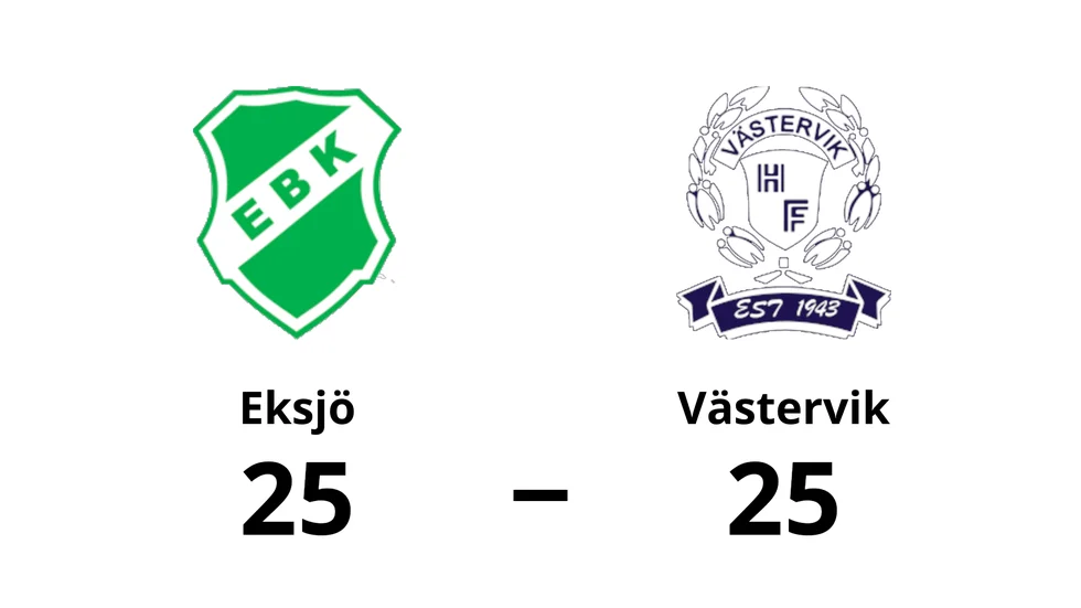 Eksjö spelade lika mot Västervik