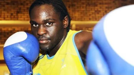 Kennedy Katende trivs med att träna i Västervik.Foto: Karin Hertz