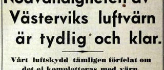 Västerviks befolkning fruktade tyska bomber