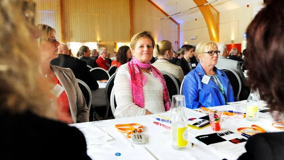 Hanne Danielsson, personalchef på Västerviks sjukhus, som behöver rekrytera närmare 500 personer de närmaste fem-tio åren. Vid sidan om henne, Carina Magnusson och Christina Stark.