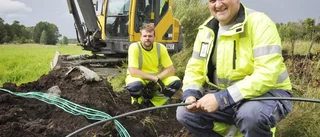 Nu grävs det för fiber i Hummelstad