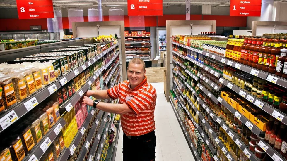 Butiken är mindre än den förra Hemköpsbutiken. Joel Arnryd säger att man har en smartare layout nu.