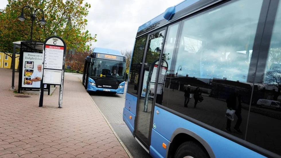 Tomt. Det var inte några köer till bussarna vid Resecentrum i går förmiddag.