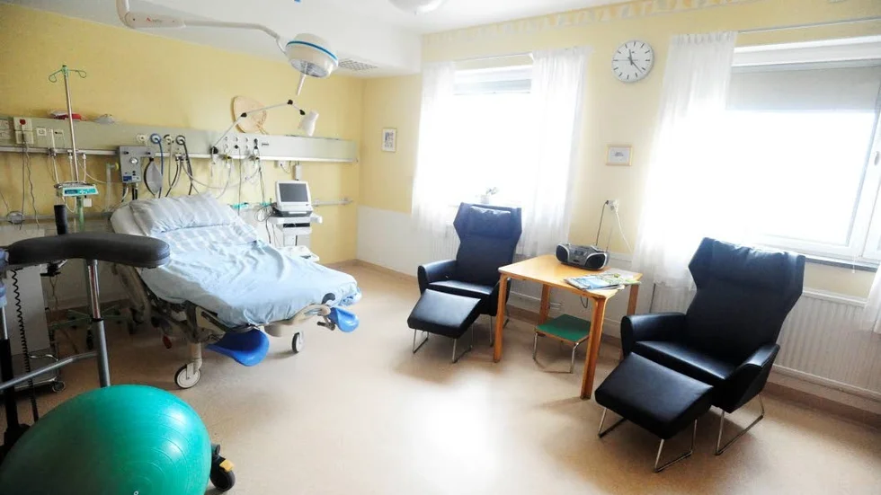 Ingen lyx. Det här är det förlossningsrum som prinsessan sannolikt kommer att få föda i. Det är det största och kan lätt specialanpassas vad gäller säkerheten.