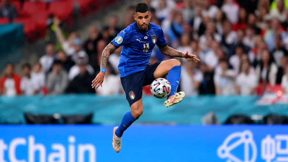 Emerson Palmieri lämnar Chelsea för West Ham. Arkivbild.