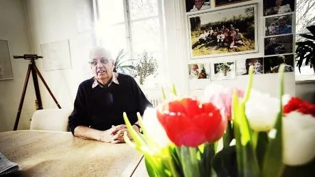 Lennart Arfwidsson beskriver Joachim Gauck, Tysklands blivande president, som en sympatisk man. Gauck bodde i Västervik en sommar sedan Lennart berättat om staden vid ett besök i gamla Östtyskland.Foto: Ola Axman