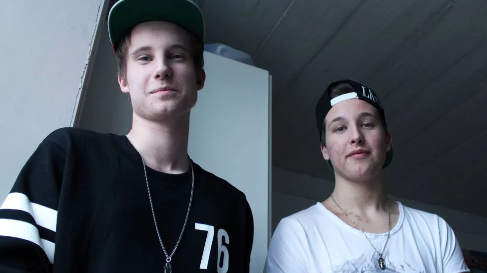 Rap is Proud. Samuel Forsberg och Sammie Slootman tävlar i musiktävlingen Musik Direkt den 21 mars.