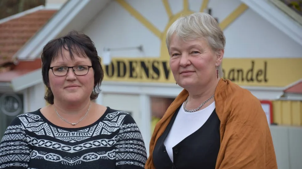 Malin Lööw Johansson och Ingela Svensson berättade om vilken roll lanthandeln spelar i Odensvi, men också om problemen att bygga nytt i Odensvi.