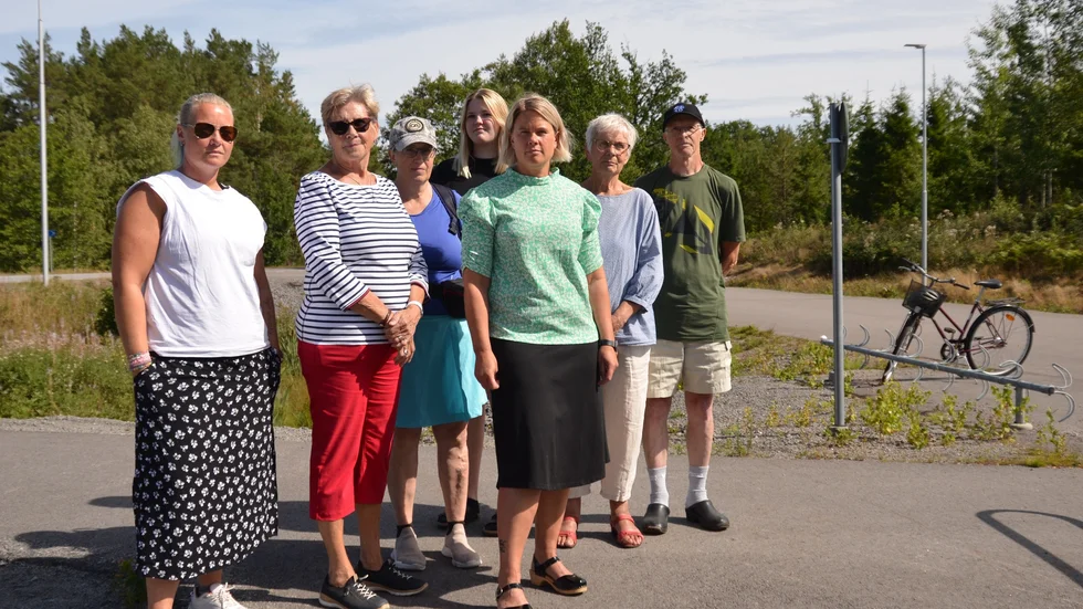 Sussi Levin Elb, Sylvia Hjalmarsson, Kajsa Johansson, Mathilda Sieling, Ulrika Karlsson, Kerstin Malmberg och Kjell Johansson är alla mycket oroliga över alla barn och äldre som måste ta sig över vägen.