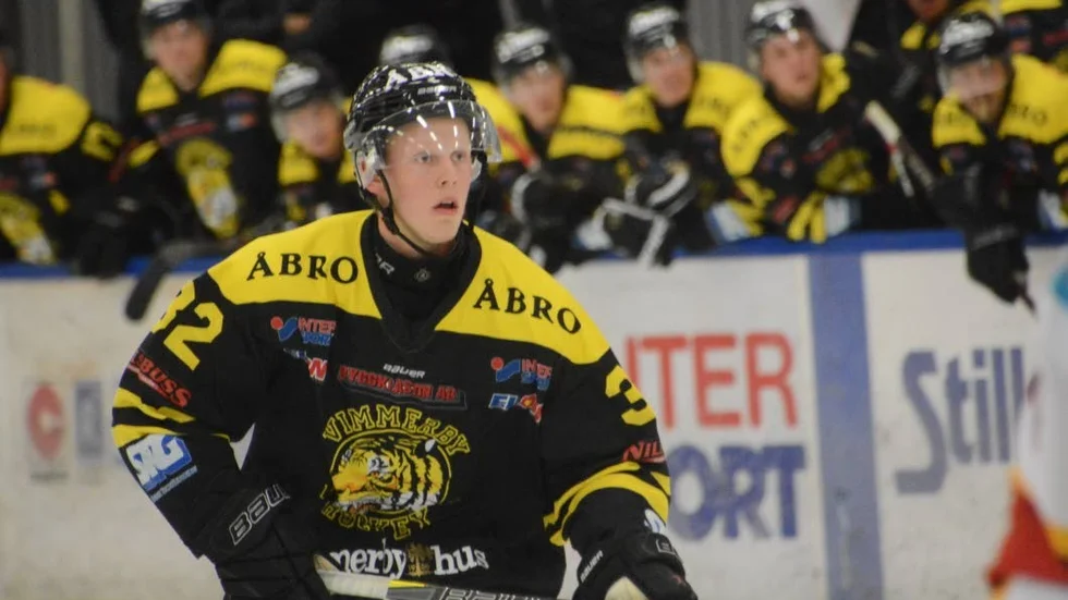 Alexander Andersson, ny från Växjö, fick mycket speltid i numerärt överläge.