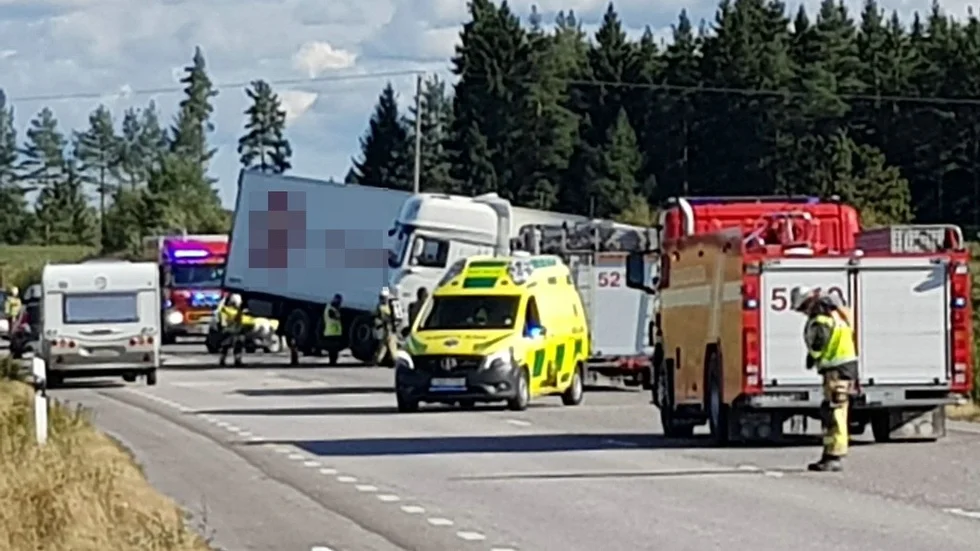 här inträffade trafikolyckan på söndagseftermiddagen.